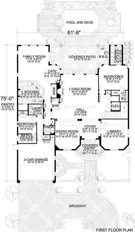main floor house blueprint
