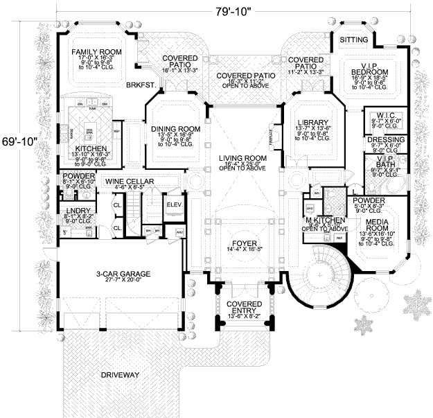 main floor house blueprint