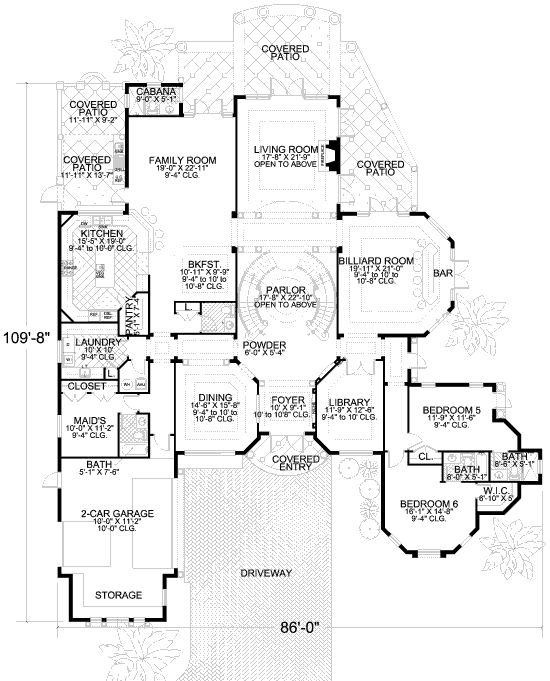 main floor house blueprint