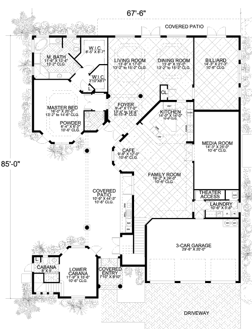 main floor house blueprint
