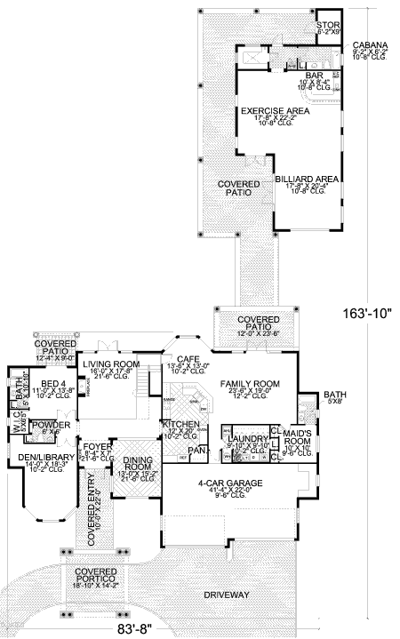 main floor house blueprint