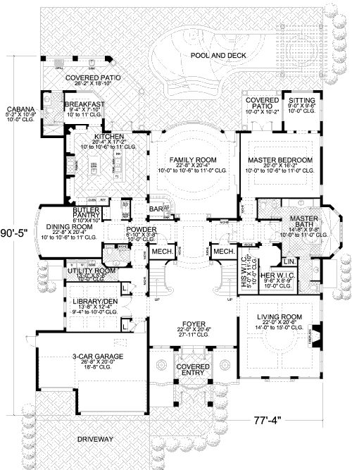 main floor house blueprint