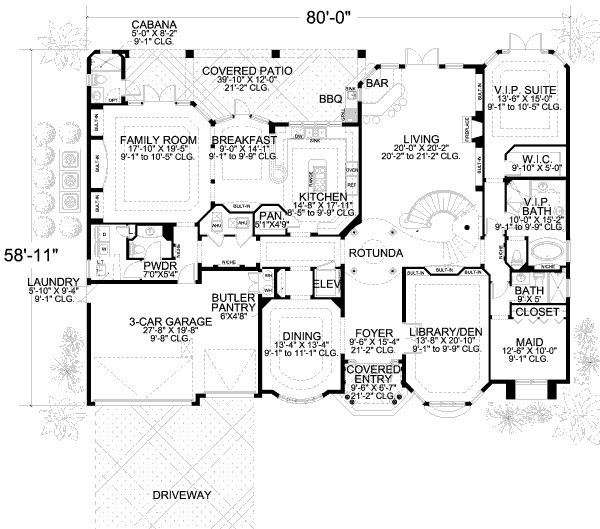 main floor house blueprint