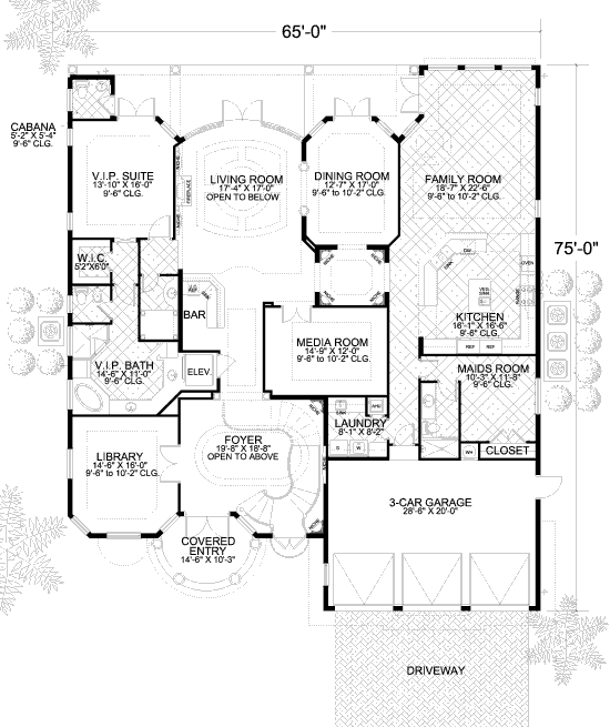 main floor house blueprint