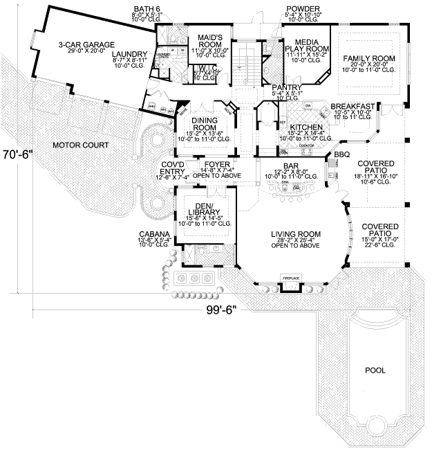 main floor house blueprint