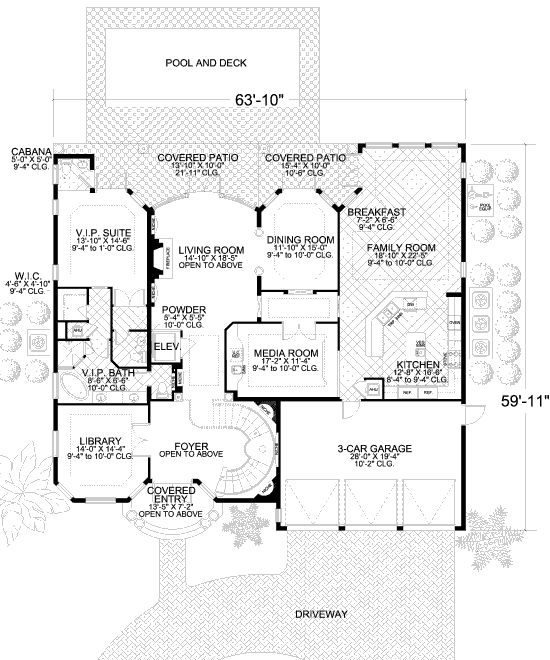 main floor house blueprint