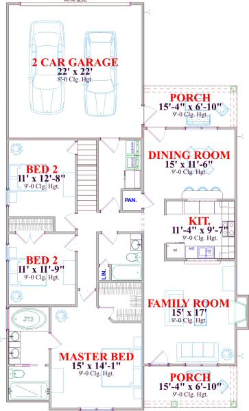 main floor house blueprint