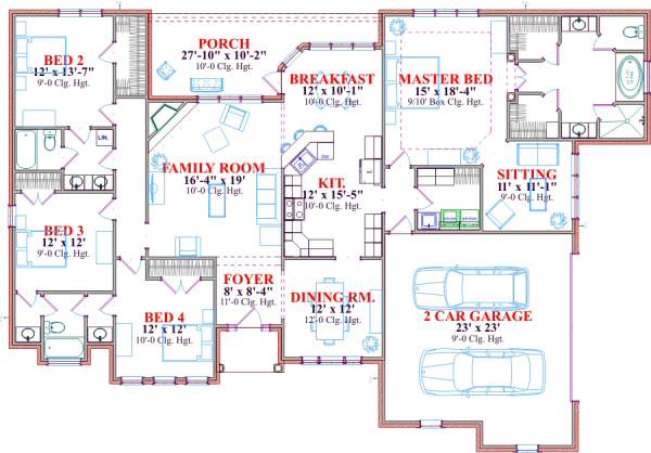 main floor house blueprint