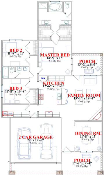 main floor house blueprint