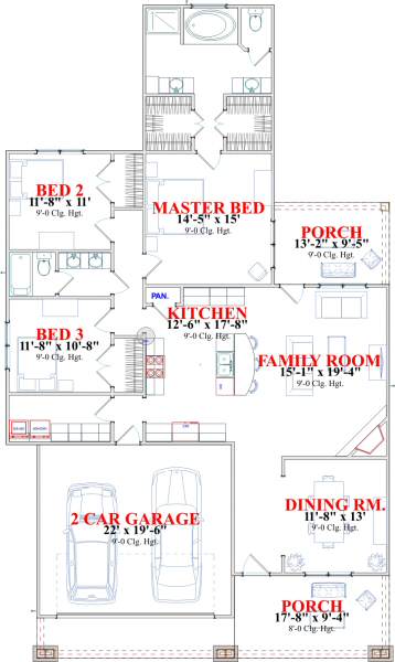 main floor house blueprint