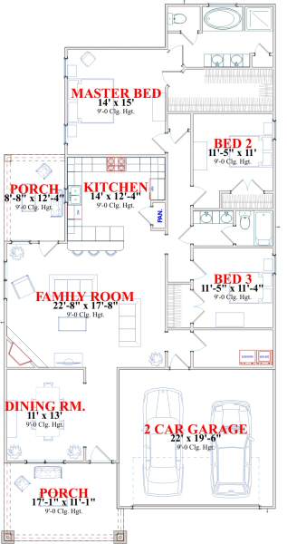 main floor house blueprint