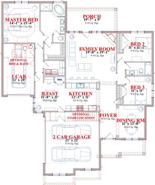main floor house blueprint