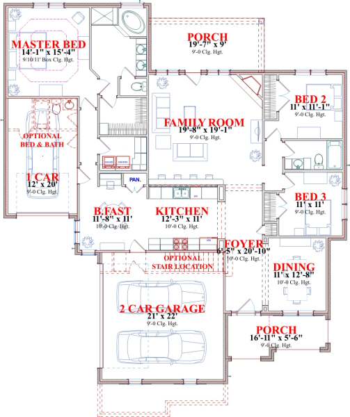 main floor house blueprint