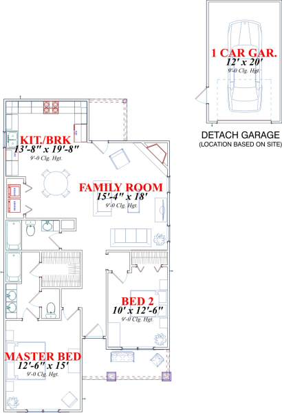 main floor house blueprint