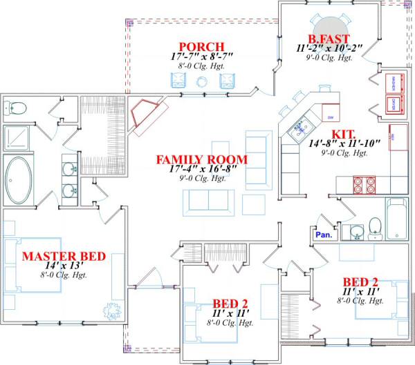 main floor house blueprint