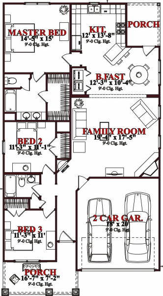 main floor house blueprint