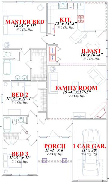 main floor house blueprint