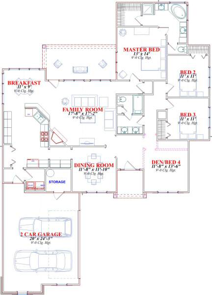 main floor house blueprint