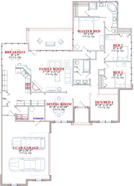 main floor house blueprint