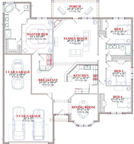 main floor house blueprint