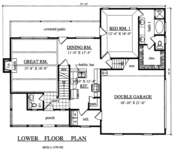 main floor house blueprint