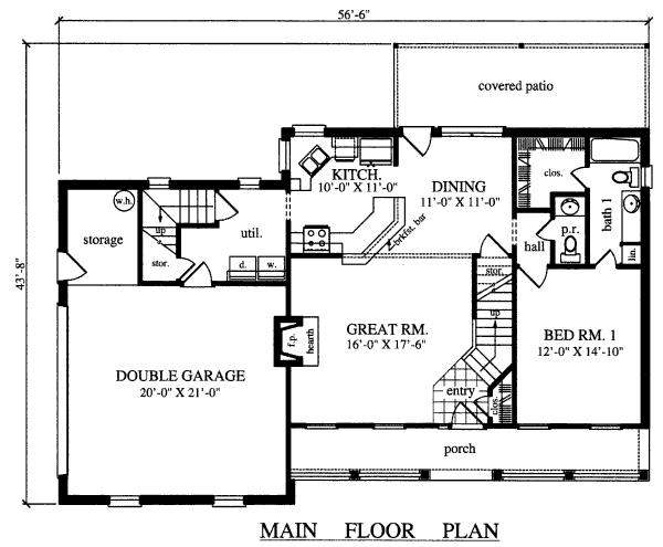 main floor house blueprint