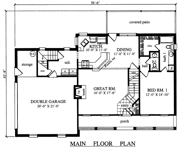 main floor house blueprint