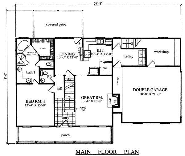 main floor house blueprint