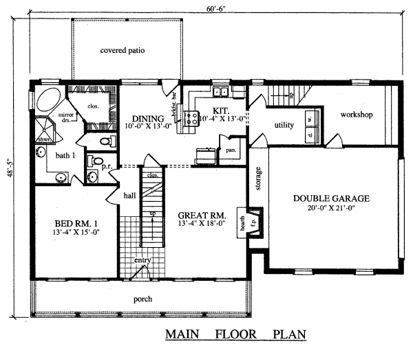 main floor house blueprint