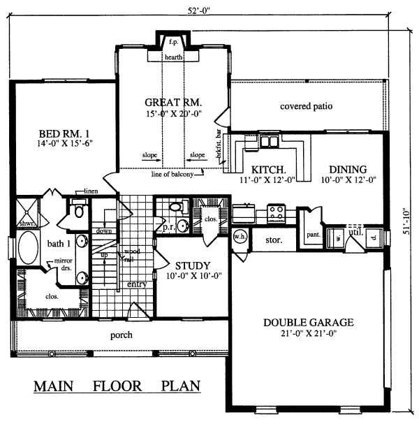 main floor house blueprint