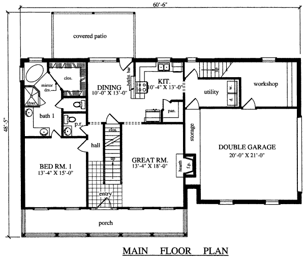 main floor house blueprint
