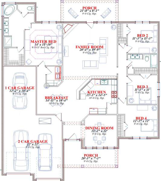 main floor house blueprint