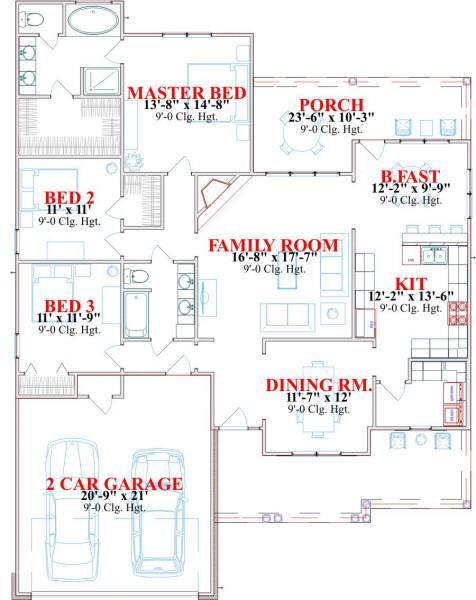 main floor house blueprint