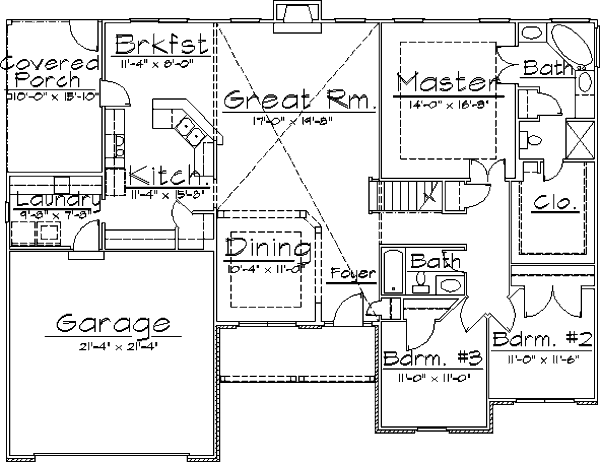main floor house blueprint
