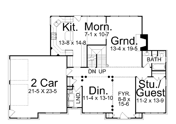 main floor house blueprint
