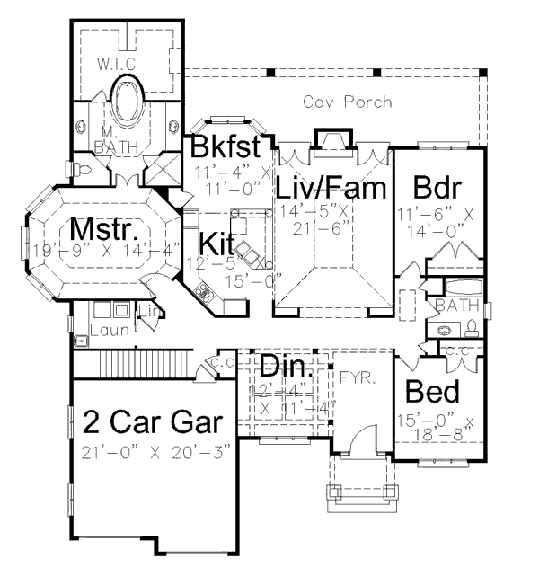 main floor house blueprint