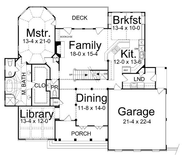 main floor house blueprint