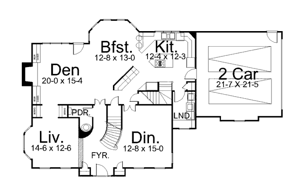 main floor house blueprint