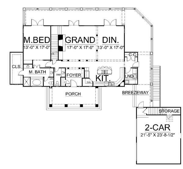main floor house blueprint