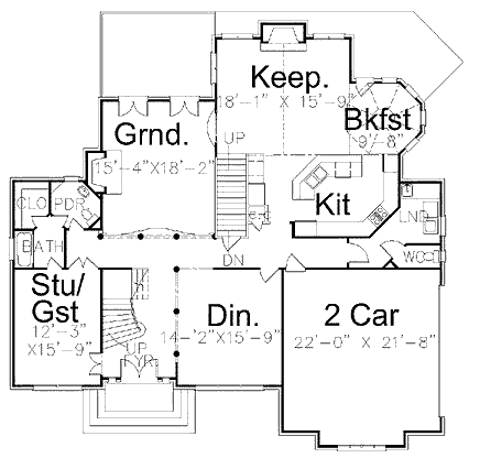 main floor house blueprint