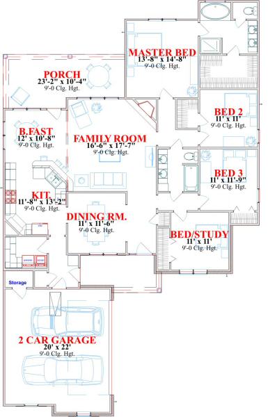 main floor house blueprint