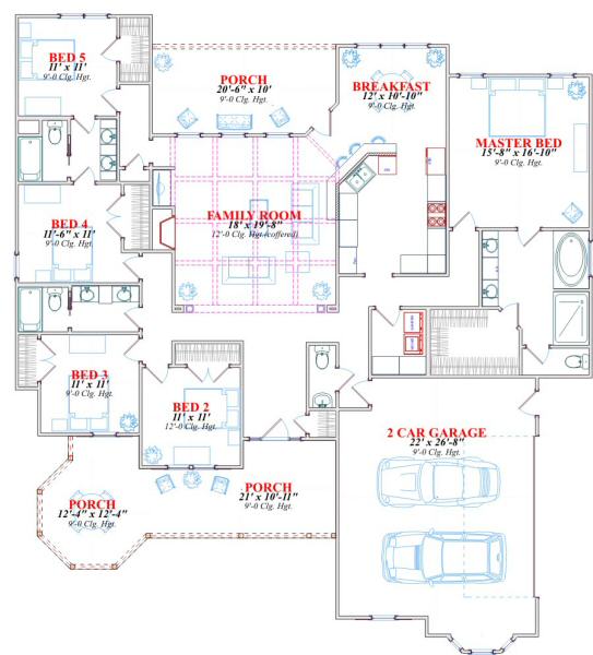main floor house blueprint