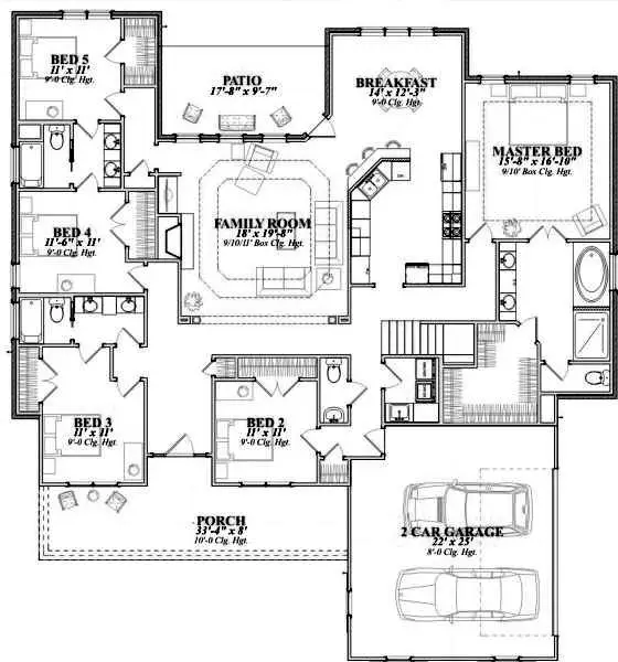 main floor house blueprint