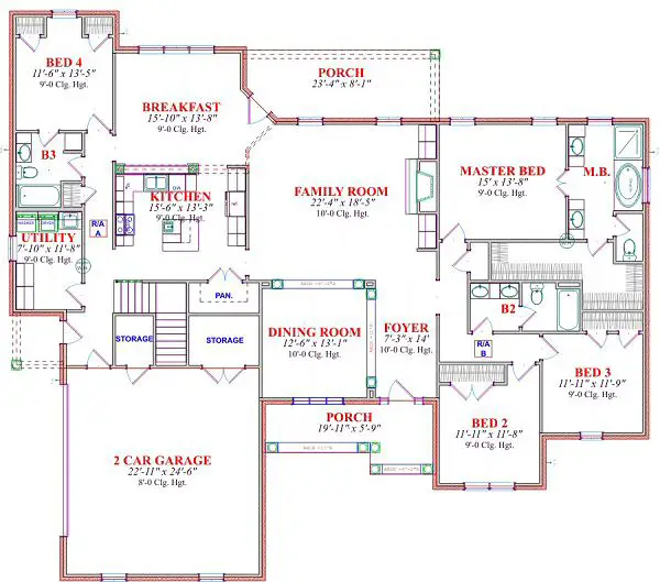 main floor house blueprint