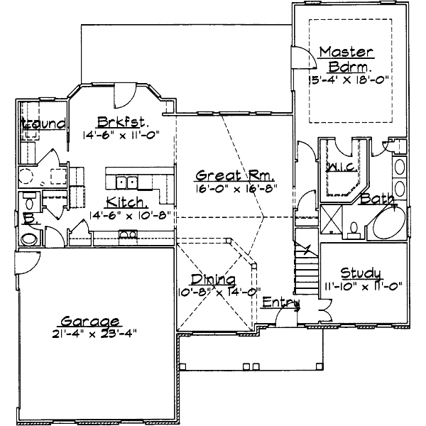 main floor house blueprint