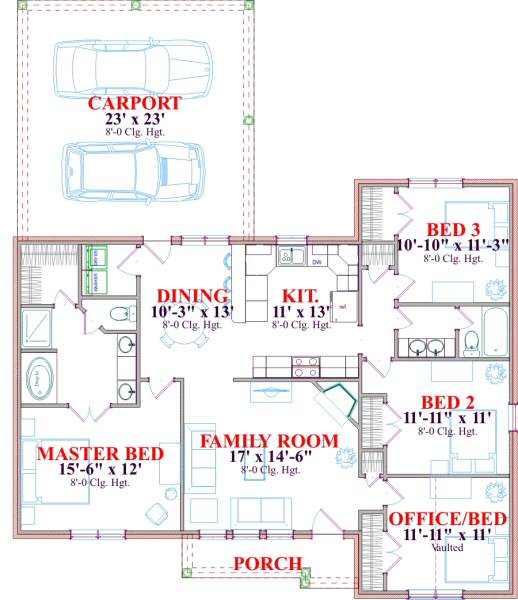main floor house blueprint