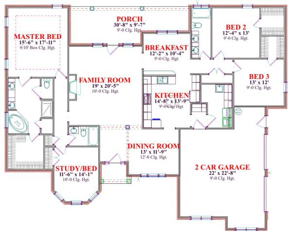 main floor house blueprint