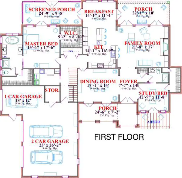 main floor house blueprint