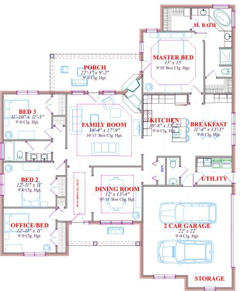 main floor house blueprint