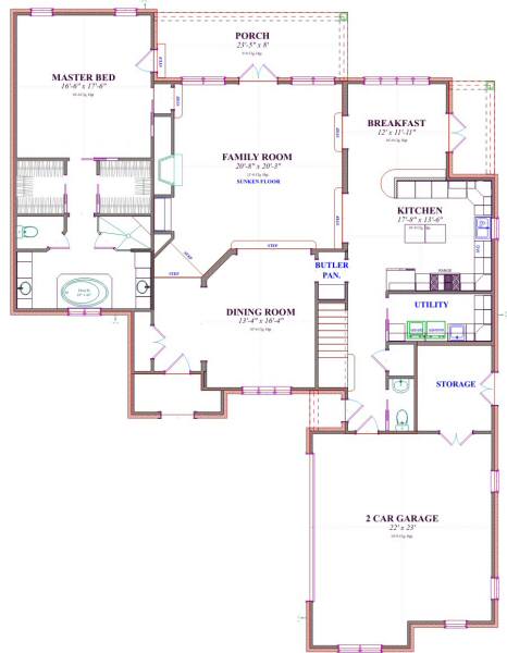 main floor house blueprint